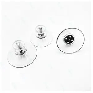 PVC Clear Metal Suction Cup Sucker And Vacuum Suction Cups For Glass Strong Rubber Vacuum Custom Suction Cup With Screw