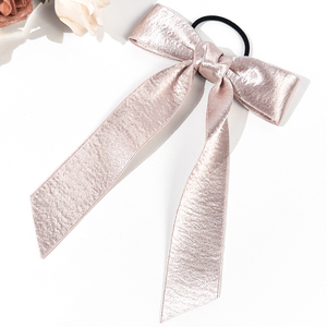 ชุดโบว์ติดผม SASA Festive - สีเงินประกาย, สีชมพูอ่อน และสีดำคลาสสิก ผ้าซาตินแบบรัดผม คลิปหนีบผมแบบสั่งทำพิเศษ - Product Image 6