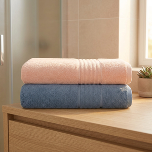 Juego de Toallas de Baño de Algodón de Color Sólido, Suaves, Absorbentes, Ecológicas, Orgánicas, de Secado Rápido e Hipoalergénicas para Uso en Hoteles - Product Image 1