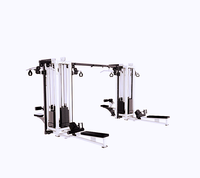 Machine de musculation multifonctionnelle professionnelle à 8 stations pour entraînement complet du corps avec système de croisement de câbles