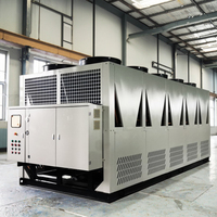 Capacité de refroidissement refroidie par air en forme de boîte 80-700 kW 30ton 50ton 100ton 200ton refroidisseur d'eau industriel