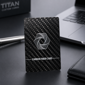 Custom Logo Printed 100% 3K Carbon Fiber Business <b>Card</b> Durable Lightweight Luxury <b>Access</b> <b>Control</b> <b>Card</b> HF Chip RFID NFC Carbon Fi - Product Image 2