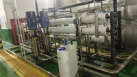 Usine de traitement d'eau par osmose inverse à double étage 50 TPH pour systèmes d'eau potable des aéroports, municipalités et infrastructures gouvernementales