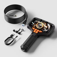 Caméra endoscopique portable T52 avec écran 5 pouces, objectif 8 mm, 1080P, étanche, caméra de visée 5 m, caméra d'inspection de pipeline CVC