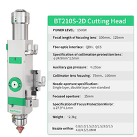 Cabezal de Corte Láser de Fibra HXLASER Bt210S de 1.5kw para Raytools Bt210s, Corte Plano 2D y 3D, Proveedor de Cabezales de Corte Láser de Fibra (1500 W)