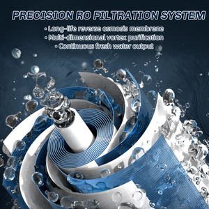 Purificador de Agua por Ósmosis <span class=keywords><strong>Inversa</strong></span> (RO) Comercial y Doméstico, 100GPD, 5 Etapas de Filtración, Autolimpiante, Sin Tanque - Product Image 5