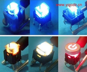 Micro PCB Reset Push <strong>Button</strong> Tact Led Switch with RGB LED 12*12 4 Pin Dip 12V Tactile <strong>Illuminated</strong> Tact Switch Momentary - Product Image 6