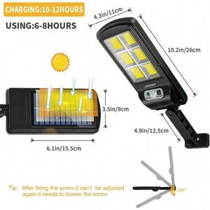 Solar <b>Outdoor</b> Camping Lanterns LED Wall Lamp with 3 Lighting Modes Waterproof <b>Motion</b> <b>Sensor</b> - Product Image 6