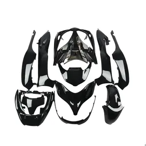 Plastique ABS Fit HONDA FORZA MF08 Capot extérieur noir Kits de carrosserie de moto Carénages de carénage