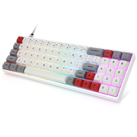 Keyboard Mekanik RGB LED Mini Berkabel/Nirkabel Gaya Baru Harga Lebih Terjangkau 70% Keyboard Mekanik Gaming