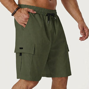 Men's Casual Oxford Solid <b>Woven</b> Spandex/Nylon Stretch Breathable Eco-Friendly Anti-Wrinkle Anti-UV Quick-Dry Mid Waist <b>Shorts</b> - Product Image 1