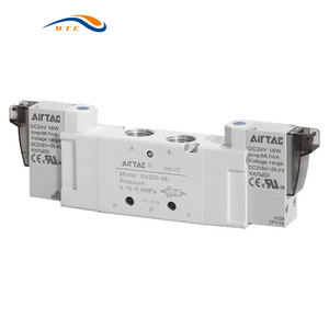 Van điện từ AirTAC 5v120/220/320/420-M5/06/08/10/15dc24v050 hai vị trí năm chiều - Product Image 1