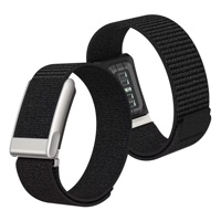 Bracelets de montre connectée Ouruoxi Sports, élastiques, noirs, avec fermoir
