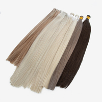 Extensiones de Cabello Humano Virgen Chino de Doble Trama, Varios Colores, Tejido a Máquina, Venta al Por Mayor del Fabricante
