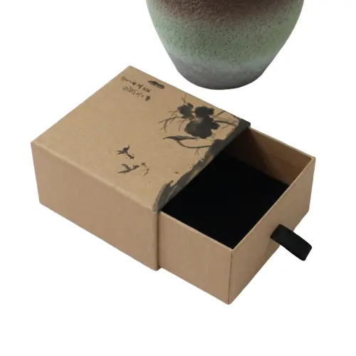 Benutzer definierte Logo Pappe Papier Kaffeetasse Verpackungs box Luxus Schmuck Pille Box rustikale Papier Schmucks cha tulle