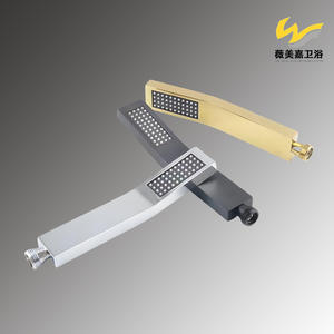 Robinetterie de douche Vimijia, moderne et minimaliste, pomme de douche carrée à fonction unique, cuivre pur, robinets de douche portables pour la salle de bain - Product Image 2