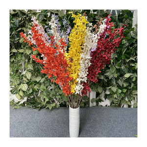 Flores Artificiales Queyiyi, Forsythia en Forma de Cruz de 107 cm, Decoraciones Florales para Techos de Bodas, Escaparates y Fondos de Tiendas - Product Image 5
