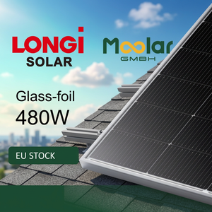 Módulo Solar Hi-MO X10 480W HPBC Totalmente Negro, Celdas de Contacto Trasero, Sin Barra Colectora, 23.5% de Eficiencia, 30 Años de Rendimiento - Product Image 1