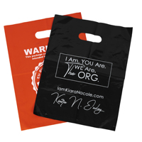 Sac à provisions au détail en matériau de haute qualité avec poignées découpées Sacs à provisions en plastique découpés à l'emporte-pièce réutilisables