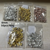 Manik-manik Kristal Kaca Rondelle Bulat 4mm 6mm 8mm 10mm untuk Spacer