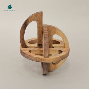 Global <b>Puzzle</b> Wooden 3D Sphere Disassembly <b>Puzzle</b> Multi-Piece Interlocking Globe Brain Teaser Spatial Logic Game for Kids Adults - Product Image 3