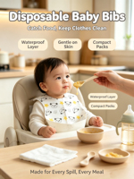 Bavoirs jetables pour bébé à motifs de dessins animés, personnalisables, en non-tissé, livraison rapide pour les vendeurs en gros – Prêts à l'emploi