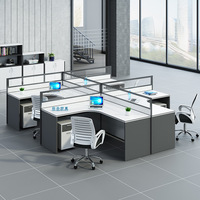 YGZ25 mobilier de bureau double face au design moderne de qualité, table pour personnel, poste de travail, bureau
