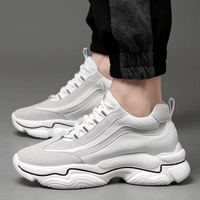 Chaussures rehaussantes pour hommes, taille 37-44, 8 cm, tendance, décontractées, sportives