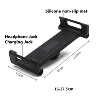 Support de tablette universel à rotule rotative à 360° pour appareils de 16 à 27,5 cm, tablettes de 8 à 12,9 pouces, conception antidérapante, iPad/
