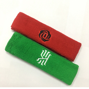 Wholesale Bulk <b>Sports</b> Cotton Sweat Head Bands Custom Logo Terry Cloth Basketball Sweatband <b>Headbands</b> - Product Image 2