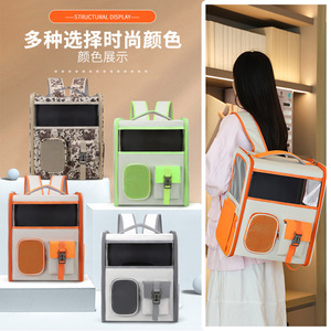 <b>Cat</b> bag, pet bag, portable handbag, <b>backpack</b>, comfortable, breathable, spacious <b>cat</b> bag, rabbit bag, pet bag - Product Image 1