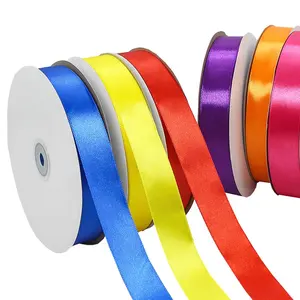 New Design 2.5cm Polyester Ribbon with Logo Gift Packing Wholesale Christmas Wire Ribbon