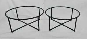 Cadre de table basse de qualité super export avec cadre de table fini noir de forme ronde en métal amd à vendre - Product Image 2