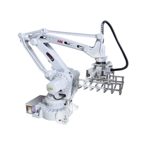 Kolaborasi cerdas Robot otomatis palletisasi kemasan robotik lengan pneumatik Clamper Palletizer otomatis mudah digunakan