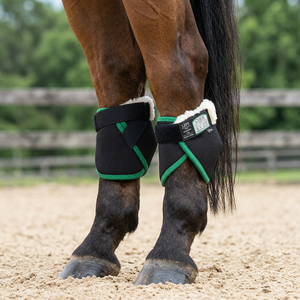 Click Hock Shield Ultra Horse Boots Full Wrap Fleece Lined Neoprene Arthritic Hock Sore Protector Pair Lightweight Made - Product Image 2