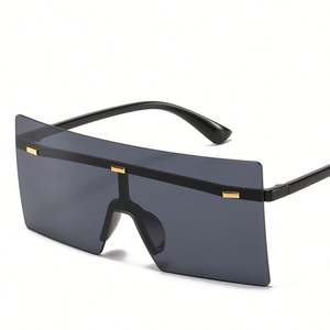 Gafas de Sol Transparentes con Degradado para Hombre y Mujer, Gafas de Sol de Lujo para Dama, Protección UV400, Gafas de Sol Extra Grandes sin Montura para Mujer - Product Image 3