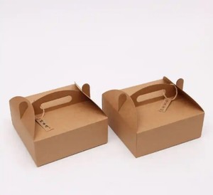 Conteneur d'emballage alimentaire brun personnalisé pour la livraison, bol à <span class=keywords><strong>salade</strong></span>, boîte à lunch carrée en papier kraft brun - Product Image 3