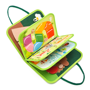 Venta al por mayor de tableros de actividades personalizados para niños, para el entrenamiento de la motricidad fina, con formas, colores, números y alfabeto. - Product Image 6