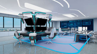 Console de commande modulaire extensible personnalisée pour centre de contrôle d'aéroport moderne