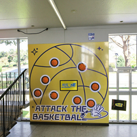 Tirez sur le bouton de style basket-ball et jouez au jeu Groundhog Jeux interactifs Jeux d'événement Jeux de carnaval Accessoire