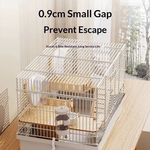 Camera doppia di lusso gabbia criceto ABS & filo rivestito di polvere Extra Large interno piccola casa per <span class=keywords><strong>animali</strong></span> domestici - Product Image 5