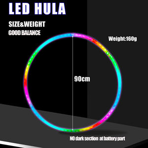 ห่วงฮูล่า LED เปลี่ยนสีได้ ขนาด 36 นิ้ว สำหรับเต้นรำ ออกกำลังกาย และเล่นกีฬา ขายส่ง - Product Image 3
