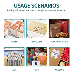 Hot bán 1.5 inch 38 Mét 500 cái bao bì nhãn Cảm ơn bạn sticker cho doanh nghiệp nhỏ - Product Image 6