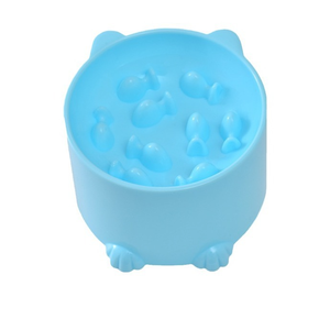 Bol à alimentation lente pour chien, petit bol anti-étouffement pour chat et chien, conception de protection du cou, dispositif d'alimentation pour chat et chien, fournitures pour animaux de compagnie - Product Image 1