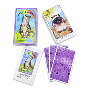 Carte Oracle personnalisée avec guide Impression 4/C Carte de jeu Langue personnalisée Jeu de tarot animal de haute qualité - Product Image 4