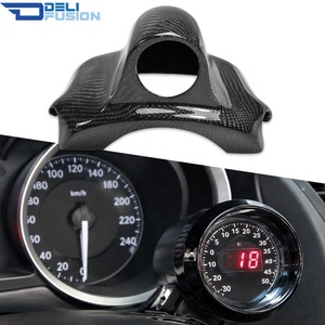 Soporte de fibra de carbono para un solo medidor de 52 mm para el tablero del Mitsubishi Lancer Evolution X EVO 10 CZ4A (2008-2016) - Product Image 1