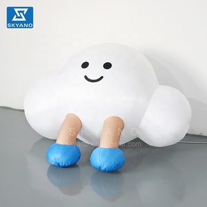 Poupée gonflable nuage de dessin animé pour pas de décoration de toit Ballon Bulle Art Nuage Sculpture gonflable Décoration d'art gonflable - Product Image 5
