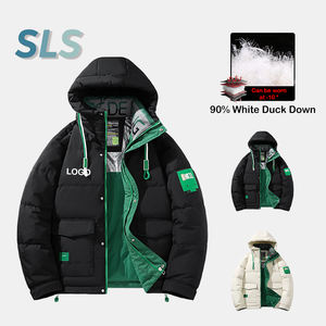 Chaqueta <span class=keywords><strong>de</strong></span> Plumón Personalizada <span class=keywords><strong>de</strong></span> Marca <span class=keywords><strong>de</strong></span> Diseñador para Hombre, Abrigo Cálido Informal para Jóvenes, Chaqueta Gruesa con Capucha <span class=keywords><strong>de</strong></span> Plumón <span class=keywords><strong>de</strong></span> Pato para Hombre y Mujer - Product Image 1