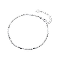 Chaîne de cheville géométrique en argent sterling S925 pour femme, motif Gypsophile, nouvelle collection, design tendance, sexy, accessoire de luxe de niche