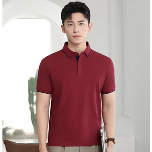 Cuello de Poliéster/Algodón Sólido para Camisa, Tejido Transpirable, Ropa de Trabajo para Hombres y Mujeres, Verano, Manga Corta, Viajes - Product Image 1